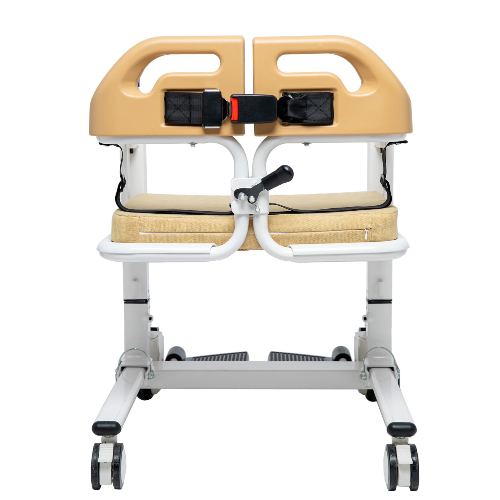 Patient Lift Transfer Chair, 180° Split Seat 290 lb Capacity Lift Aid Transfer Chairs for Seniors Portable Patient Lift for Home Easy to Use for Transfers from Beds, Toilets, Shower & Cars