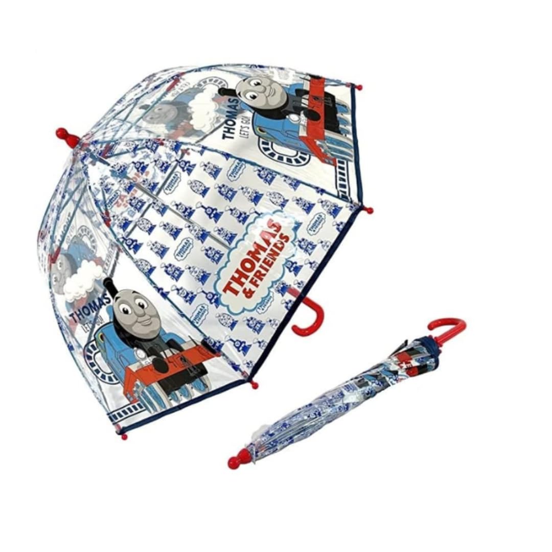 Tdl Girls Transparent Umbrella Thomas And Friends Let's Go Dome Umbrella Brolly School Travel Outdoor Gift