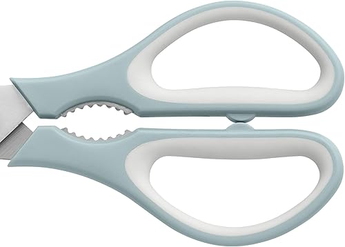 Miniatura 3 de BergHOFF Slate & Sage - Tijeras de cocina de 8.25 pulgadas, hoja afilada de acero inoxidable, abrebotellas integrado, cascanueces, mango ergonómico