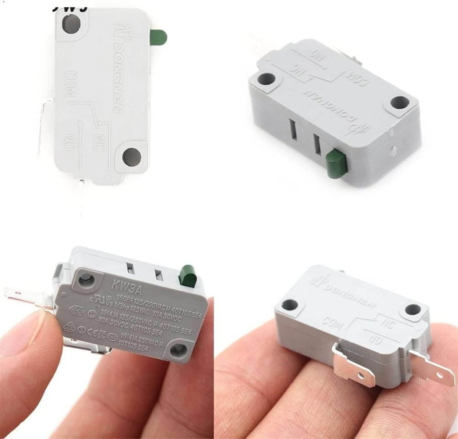 FQJYXWEWL Replacement Parts Micro Switches Limit Switch 16A 125v 250VAC KW11-3Z Micro Switch Microswitch Limit Switch 1PCS