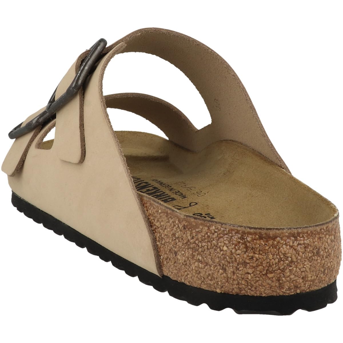Birkenstock Arizona Sandały dla dorosłych, uniseks, z klamrą, ze skóry nubukowej, normalna