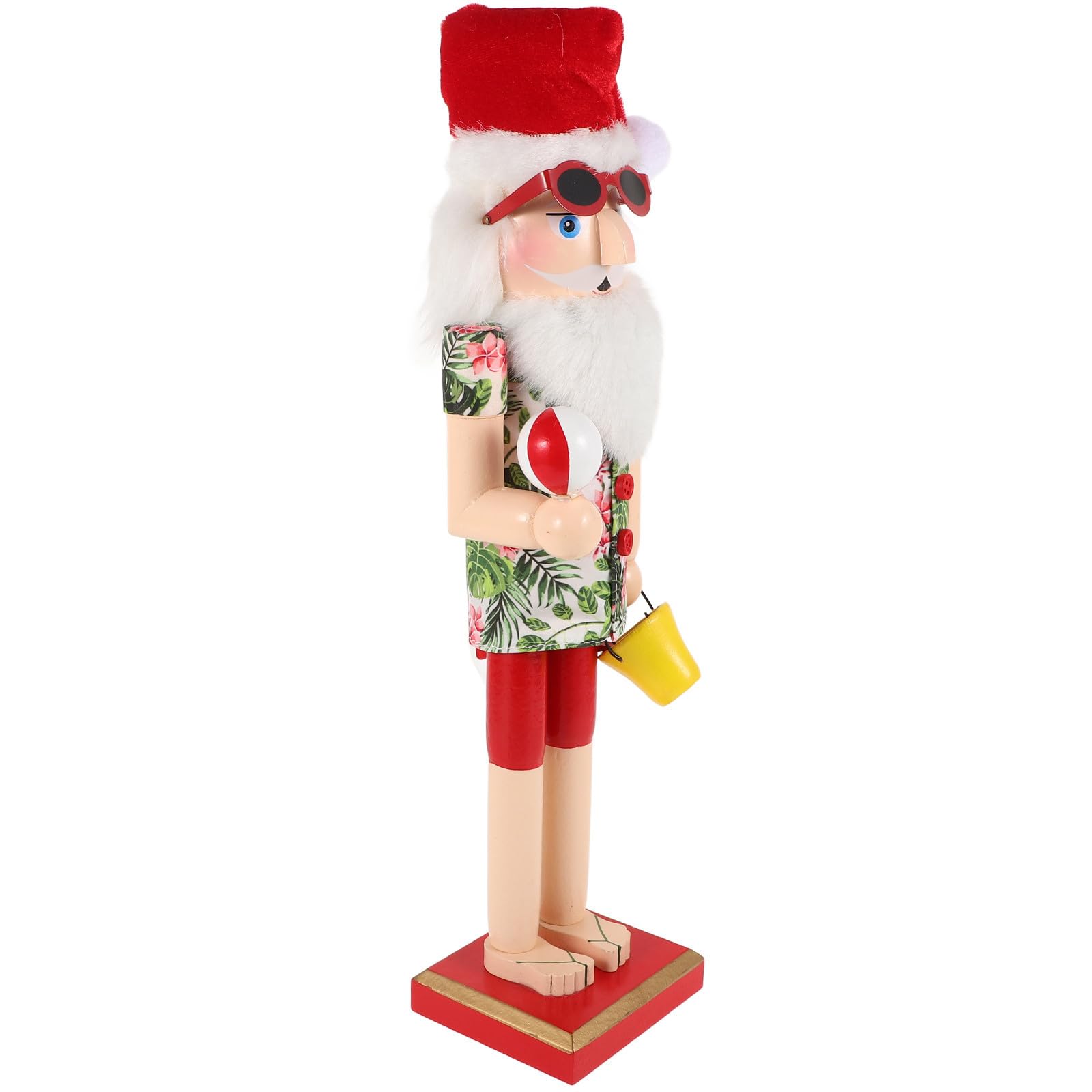 FRCOLOR 3 Piezas Cascanueces Navideño de Madera para Escritorio, Santa