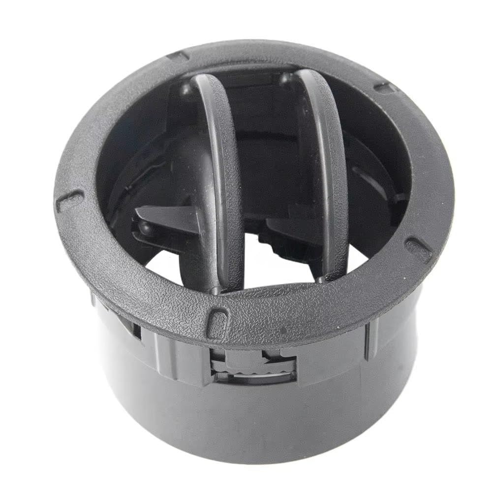 Nisza Bocchette Aria condizionata Auto 4 Pezzi Copertura Bocchetta Aria cruscotto Interna per Dacia per Logan per Sandero per Master 3 per Opel 687606360R 8200212480 8200464605 Nero/Cromo