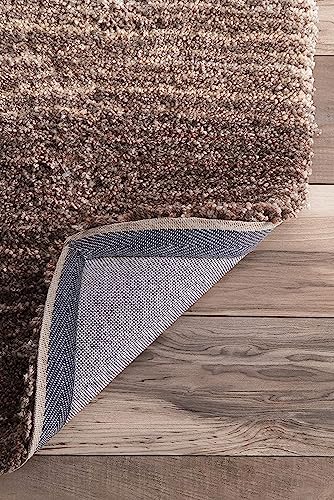 Image of Classie Ombre Pattern Shag Area Rugs & Carpet, 4x6 Feet, Navy Multi