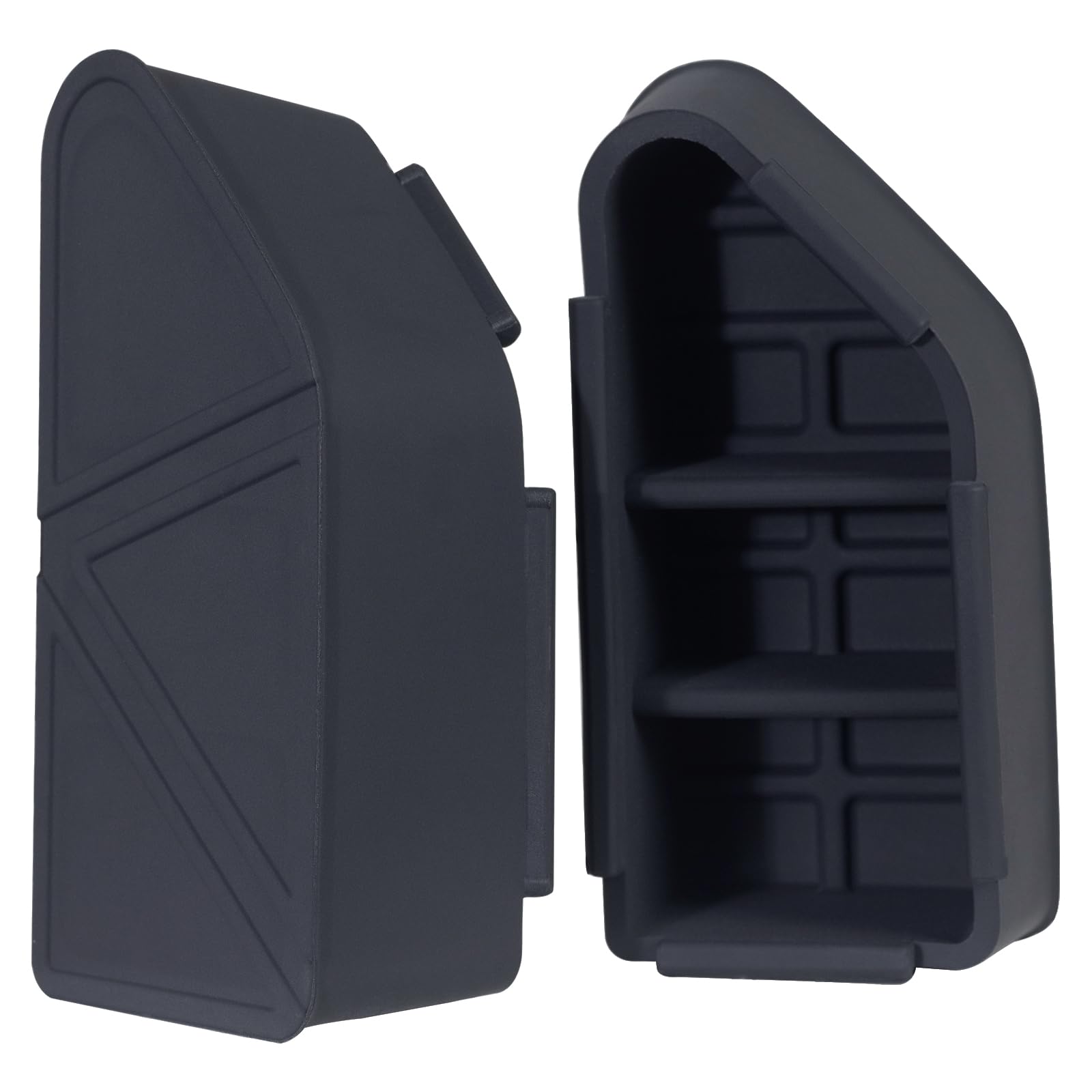 TOPINSTALL 2024 Upgraded Silicone Covers Compatible with 2019-2024 Silverado/Sierra 1500 and 2020-2024 Silverado/Sierra 2500HD 3500HD, Rear Bed Rail Pocket Cover Stake Hole Rubber Caps-2PCS
