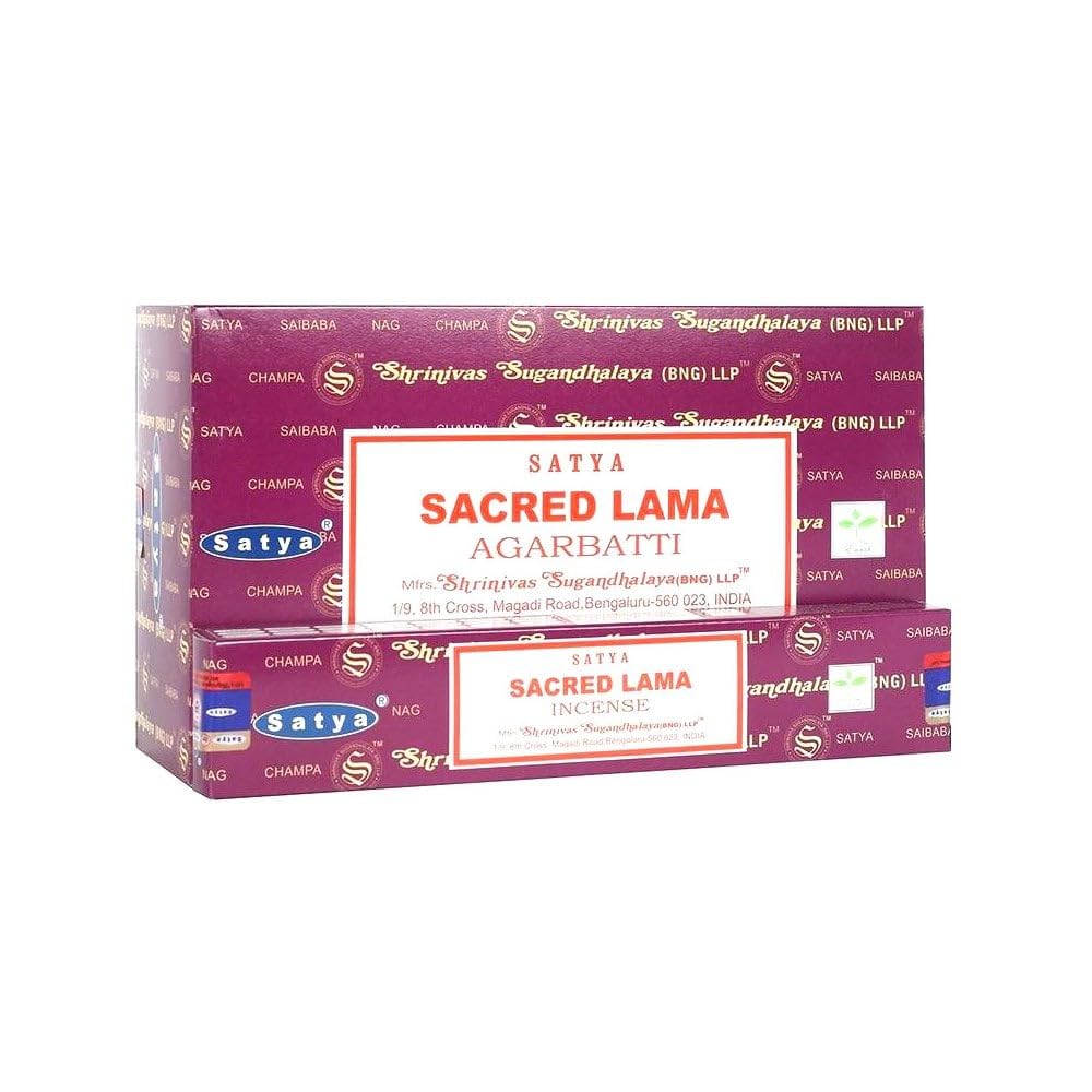 Nag Champa Satya Incense Satya Sacred Lama Incense Premium Joss Sticks (15G Pkt 15-20 Sticks)