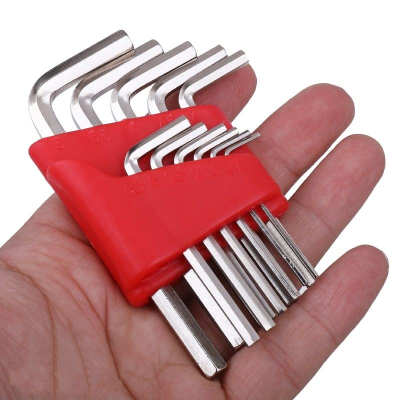 Allen Metric inch L Allen Key Short Arm Tool Set Easy to Carry in The Pocket Wrenches Wrenches