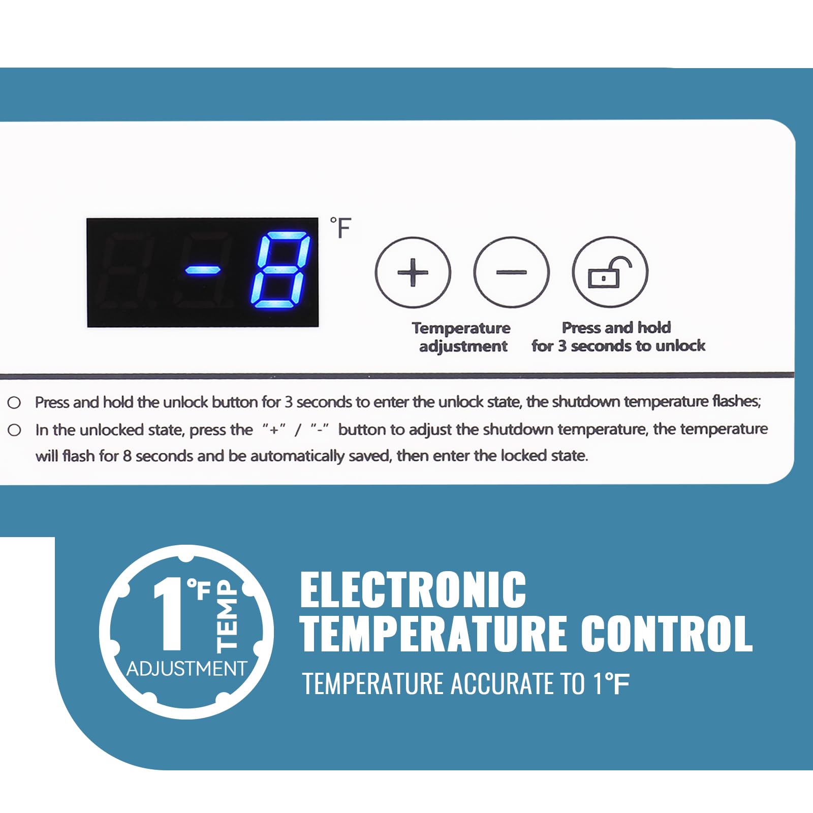 DEMULLER Chest Freezer with Electronic Control 41℉ to -15 ℉Deep Freezer 4.0Cubic Feet Freestanding Small Freezers with 2Removable Stainless Steel Basket Mini Freezer Top Open Door Compact Freezer on Fridge.com