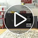 Metal Garage Storage Cabinet 36" H, Steel Locking Cabinet with 2 Lockable Doors and 1 Drawer Adjustable Shelves Easy to Assemble for Home Office, Garage,School, Apartment, Warehouse