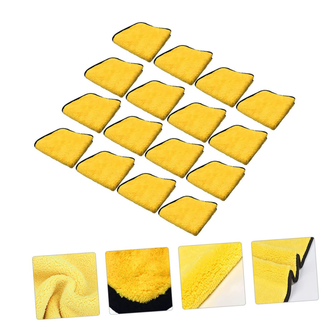 ULTECHNOVO Panno Asciugatura Auto in Microfibra 12 Pezzi 40x30 Cm