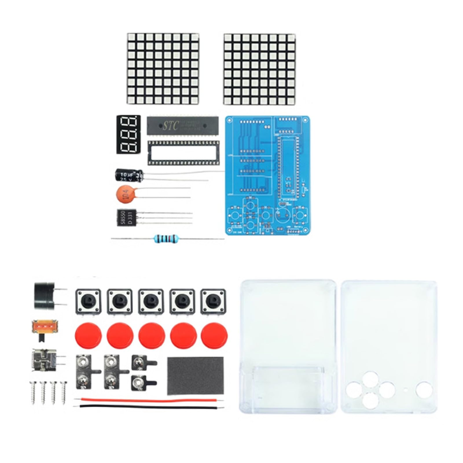 RGYBAO DIYer Classical Electronic Soldering Kits 4 Games Including Snakes for Projects Family Fun High School Training Electronic Project