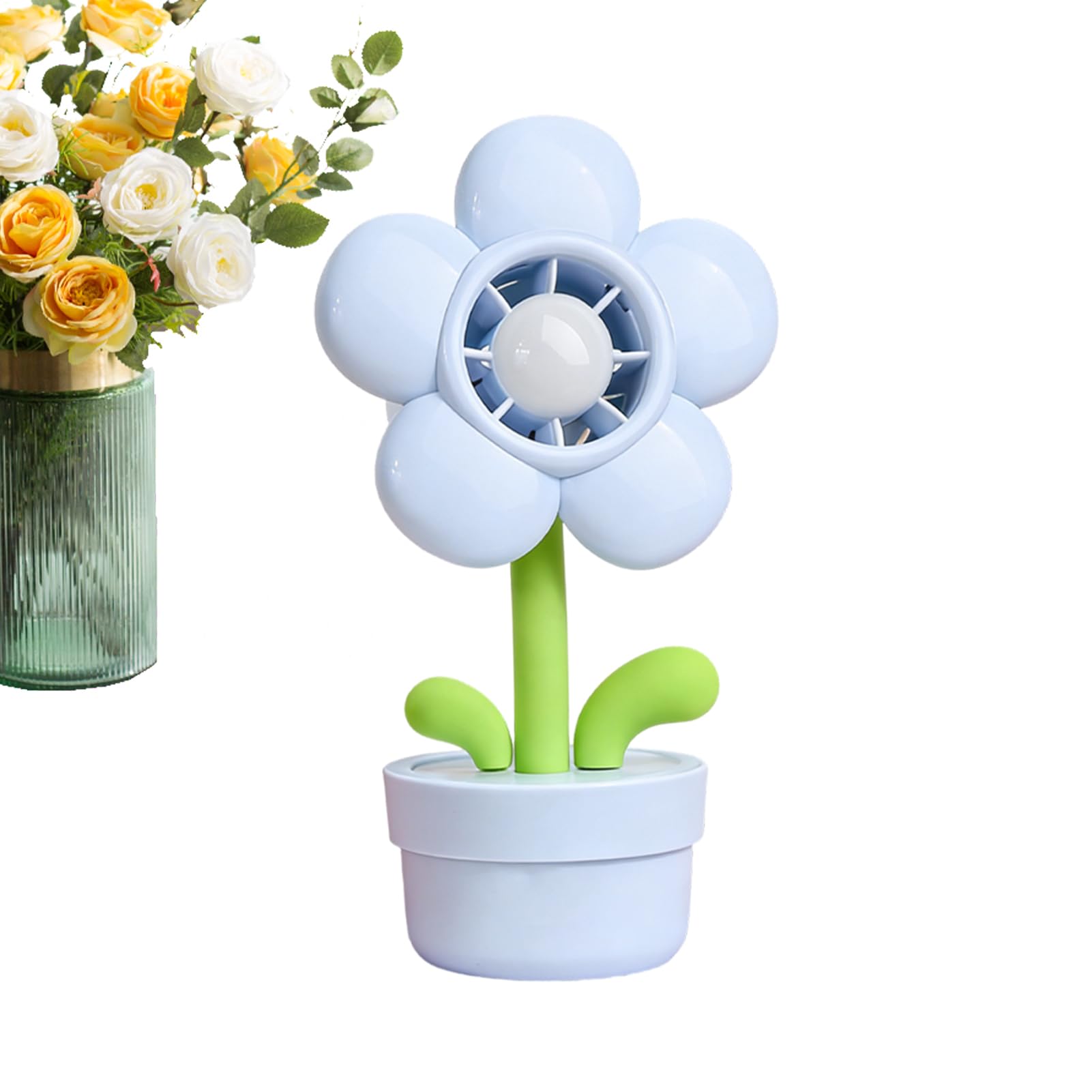 Ventilador de mano para niños y adultos con conector USB y tres velocidades