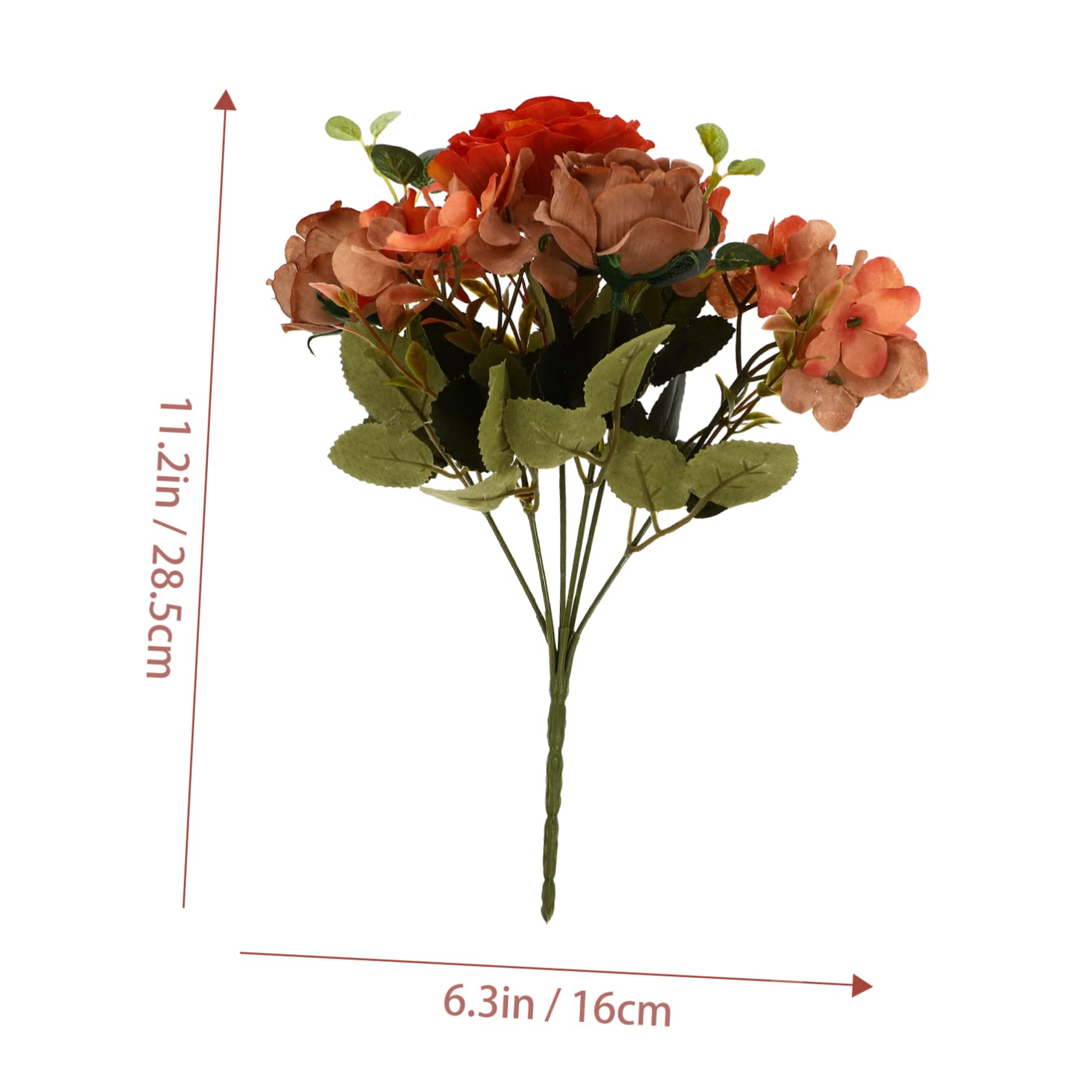 IMIKEYA 8 STK künstliche Pfingstrose Kunstblumenstrauß künstliche blüten Vintage Wohnkultur künstliche Pflanzen im freien Heimdekoration künstliche Blumen Simulationsblumenstrauß Draht
