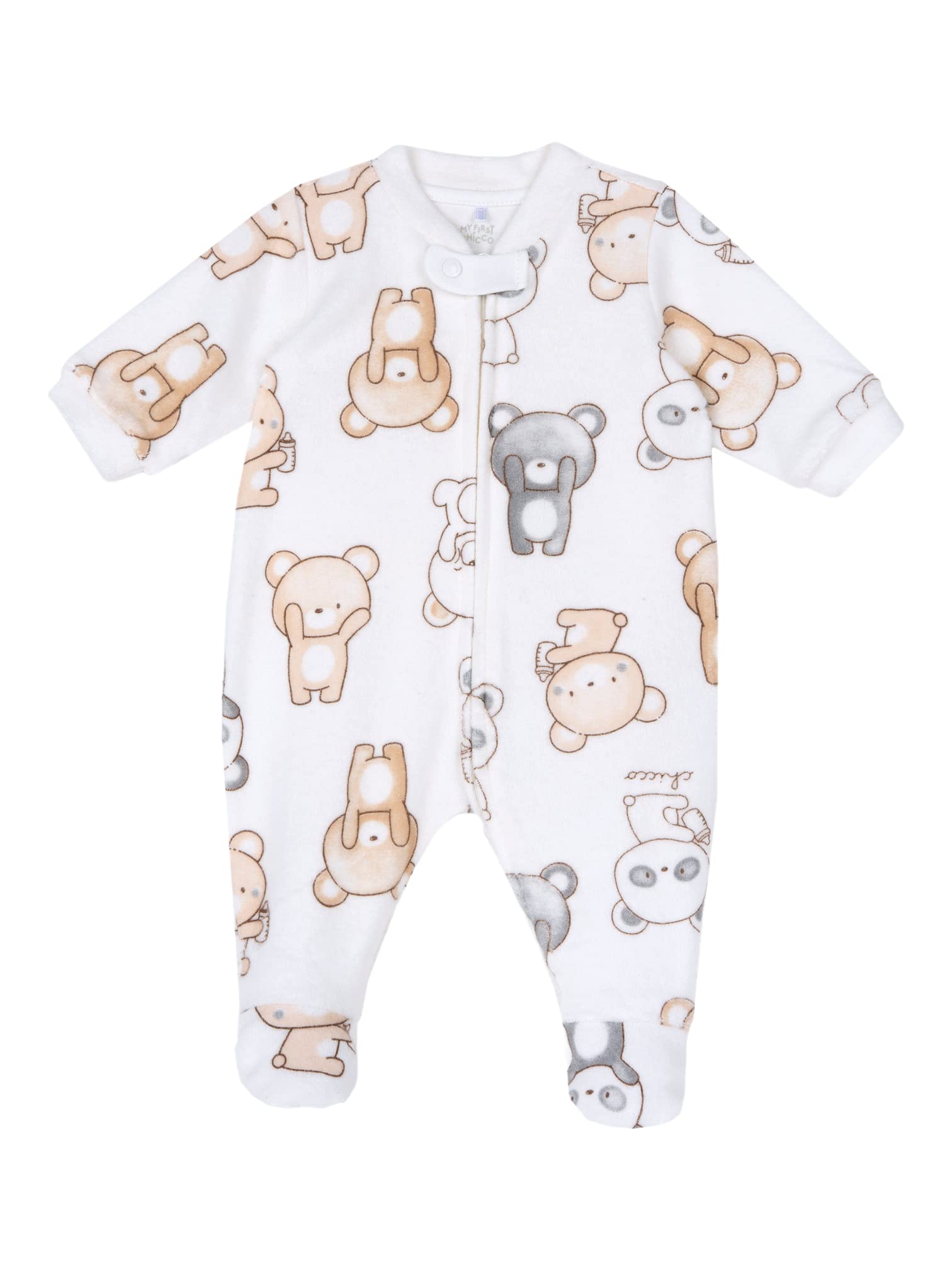 Chicco, Pijama con estampado unisex, multicolor, beige, 3 mes
