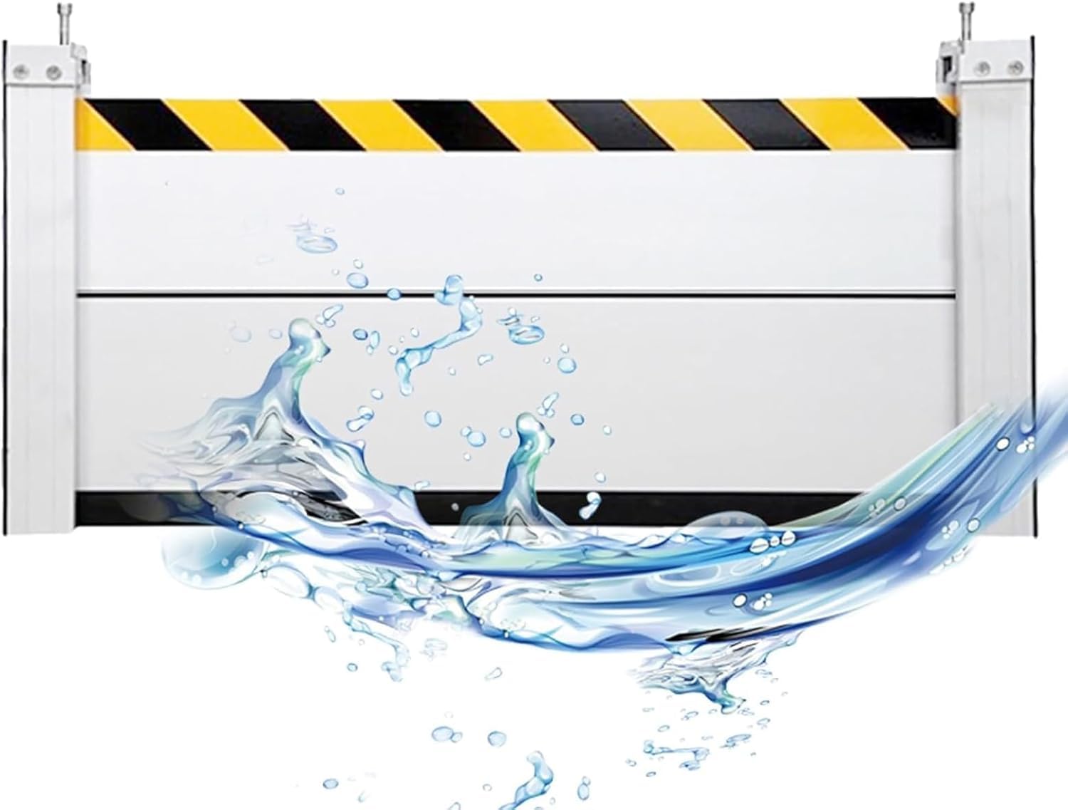 MIAOXIAO Flood Protection Barrier Water Door Flood Barrier Flood Defence Suitable for Garage Basement Front Door Driveway,150X80CM