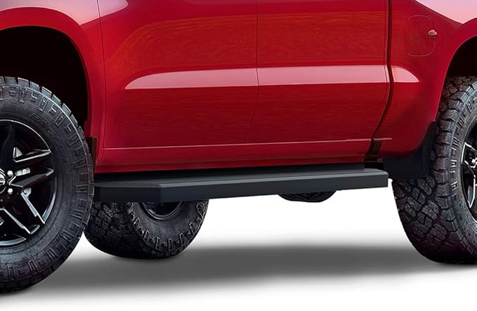 Estribos APS 6in Acero Inoxidable Negro para Chevy Silverado GMC Sierra miniatura 4