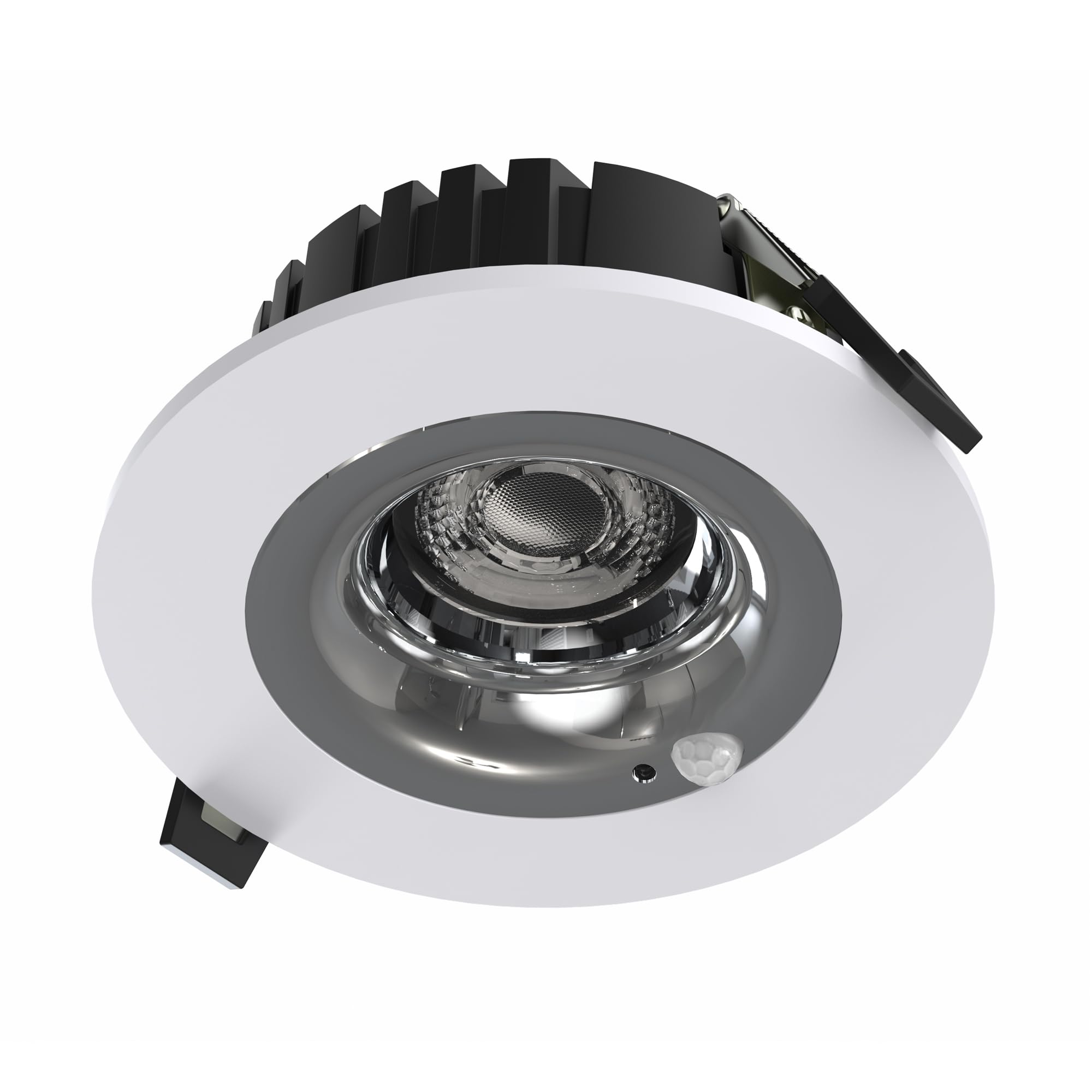 SINCELIGHT PIR Motion Sensor LED Downlight, 18W Recessed Ceiling Spotlight for Φ95mm Holes, Automatic ON/Off, Movement Activated for Hallway,Front Door,Bathroom, 2700K Warm White, Pack of 1