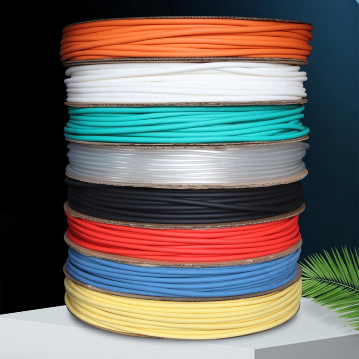 1/5/10/25/50/100M 3:1 Guaina termorestringente con colla Guaina termoretraibile termoretraibile Guaina termorestringente a doppia parete Dia 6.4mm-Rosso,6.4mm,25m