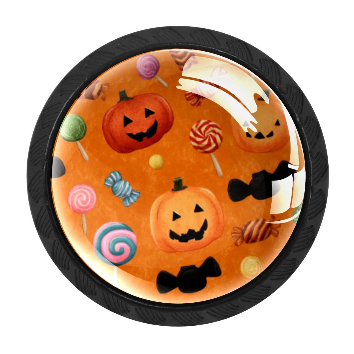 Heoeh Multi 4 4 Pcs Cabinet Knobs, Halloween Pumpkins Candy Drawer Knobs Dresser Handles