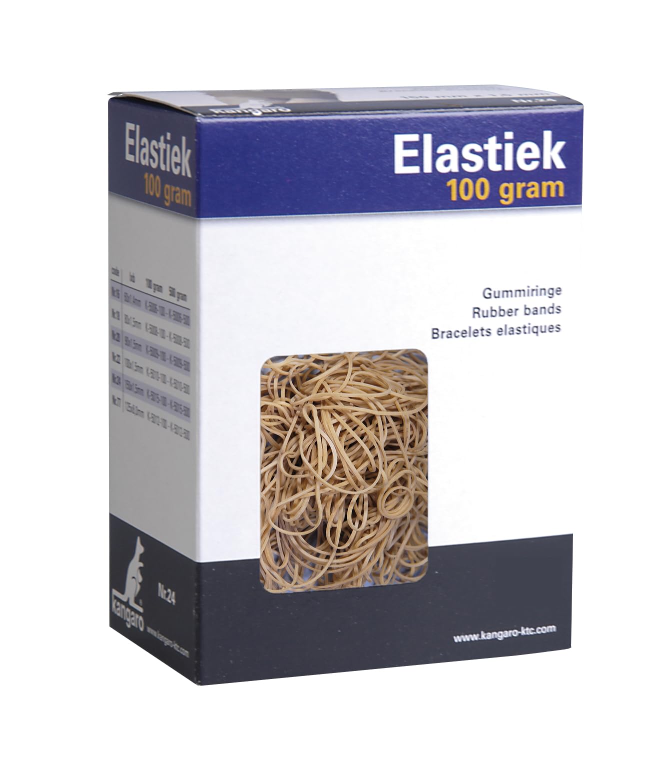 Kangaro No. 20 Rubber Band 90 x 1.5 mm 100 g Natural