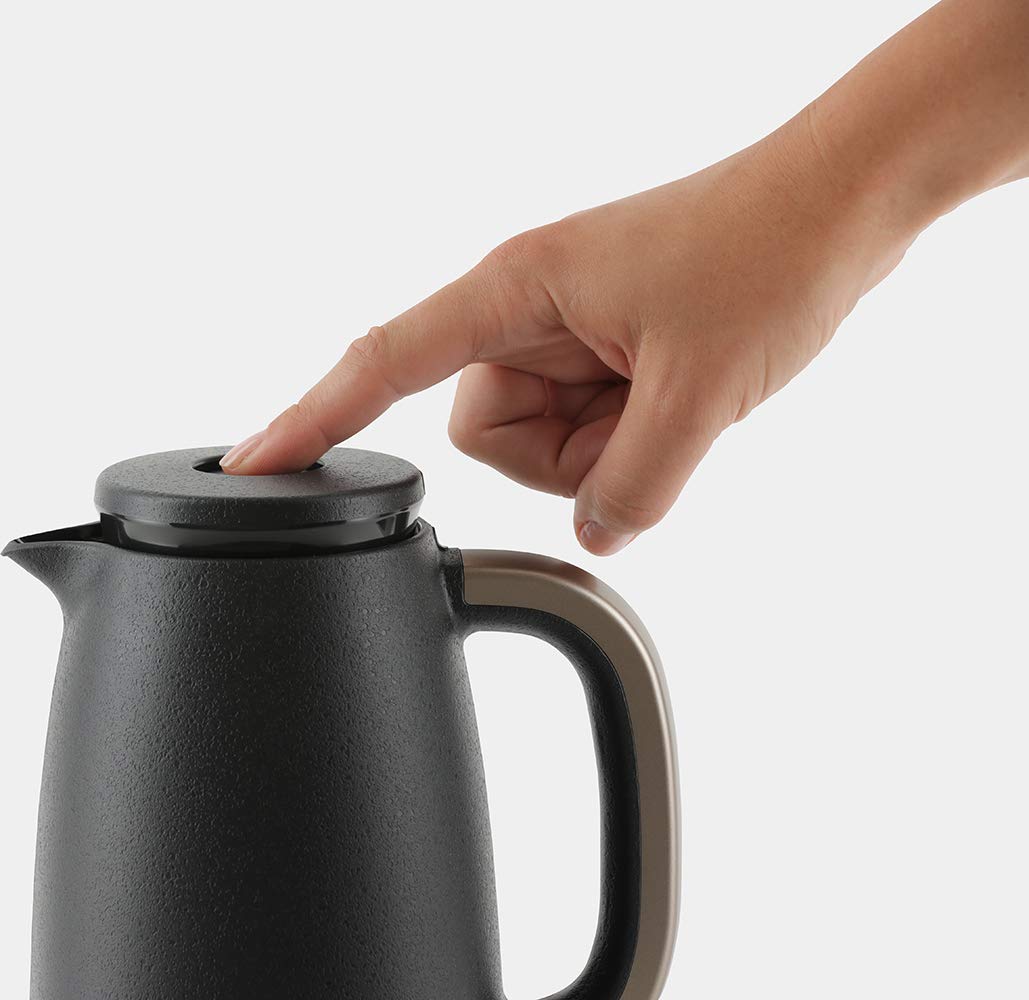 Zojirushi AHFAE10BZ, Glass Vacuum Carafe, 1.0Liter, Imono Black, Made