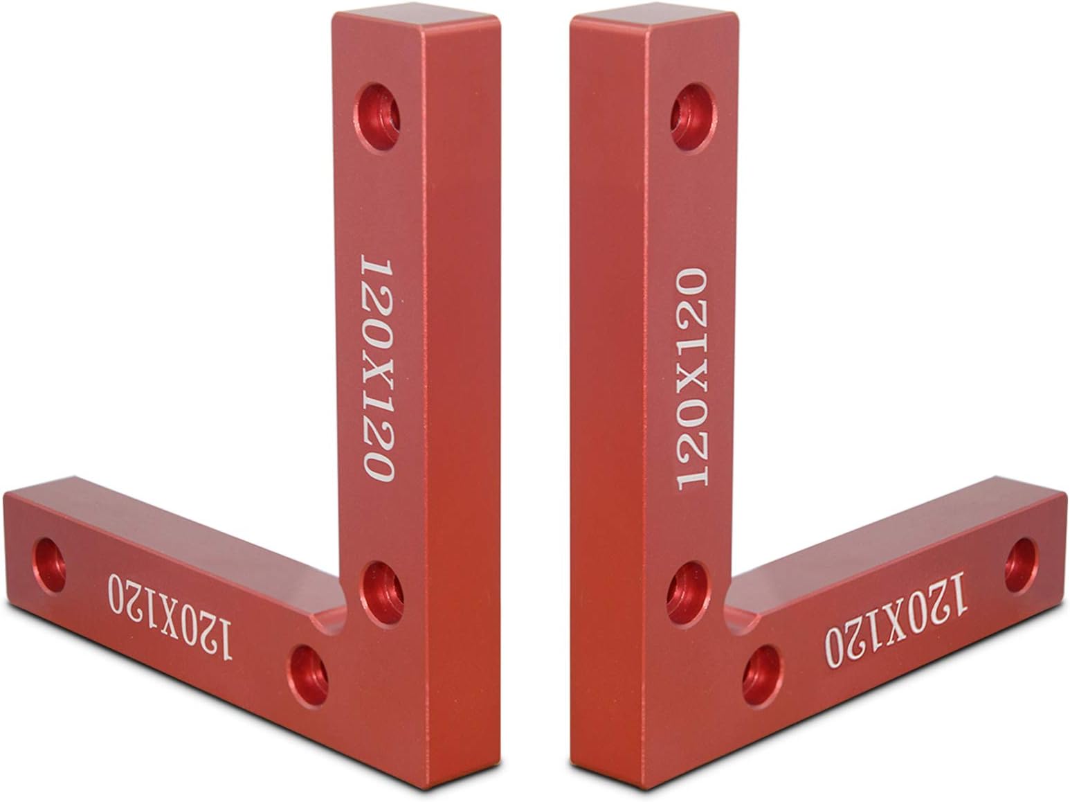 90 Degree Positioning Squares Aluminum Alloy 4.7" x 4.7"(12x12cm) Right Angle Clamps Woodworking Carpenter Tool Corner Clamping Square for Picture Frame Box Cabinets Drawers (Old style)