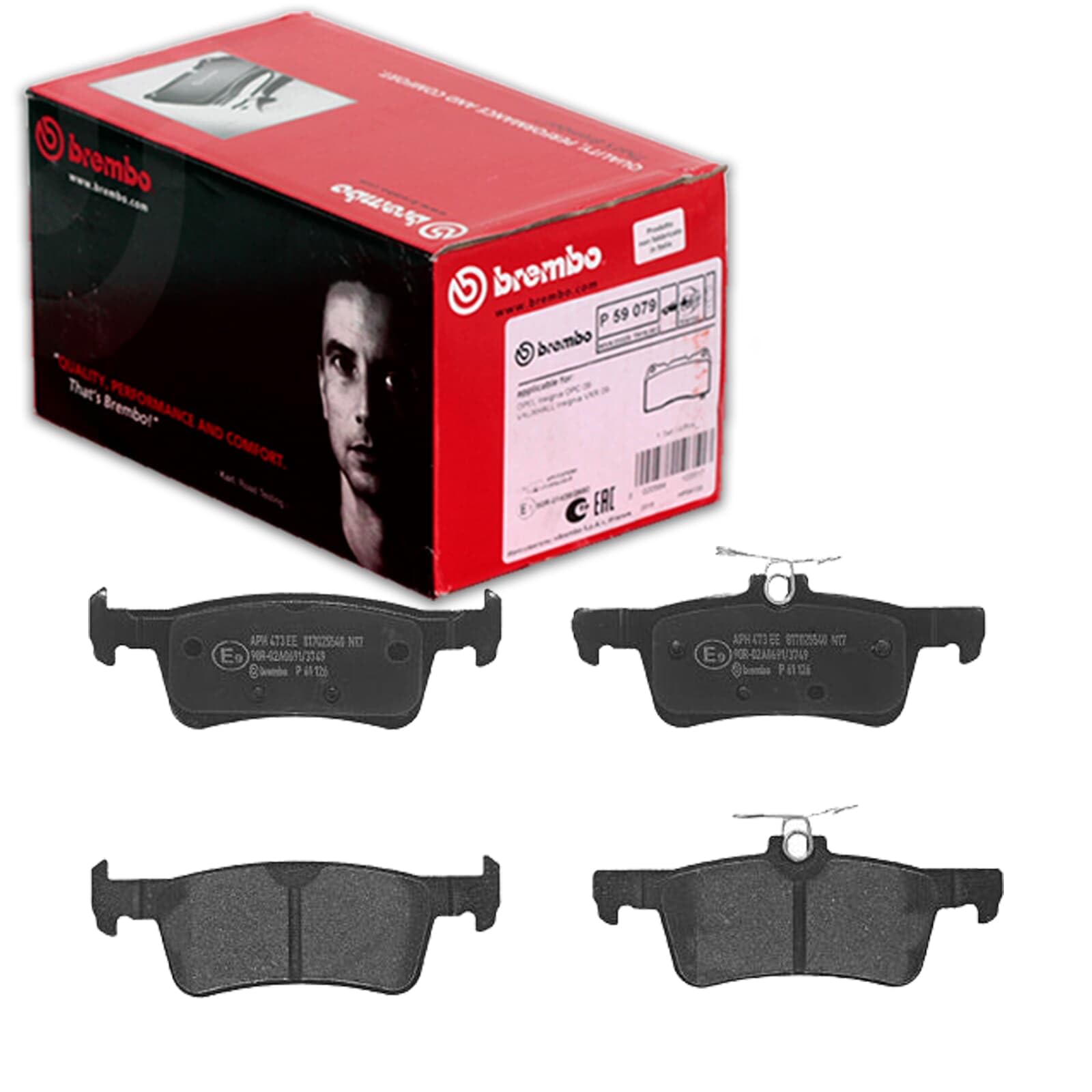 BREMBO Brake pad set PEUGEOT P 61 126 1611331480,1619791480,1612910380