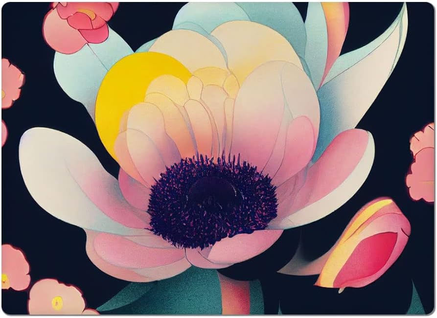 Floral Car Magnet 2 PCS - Cute Pink Car Magnet - Graphic Sticker