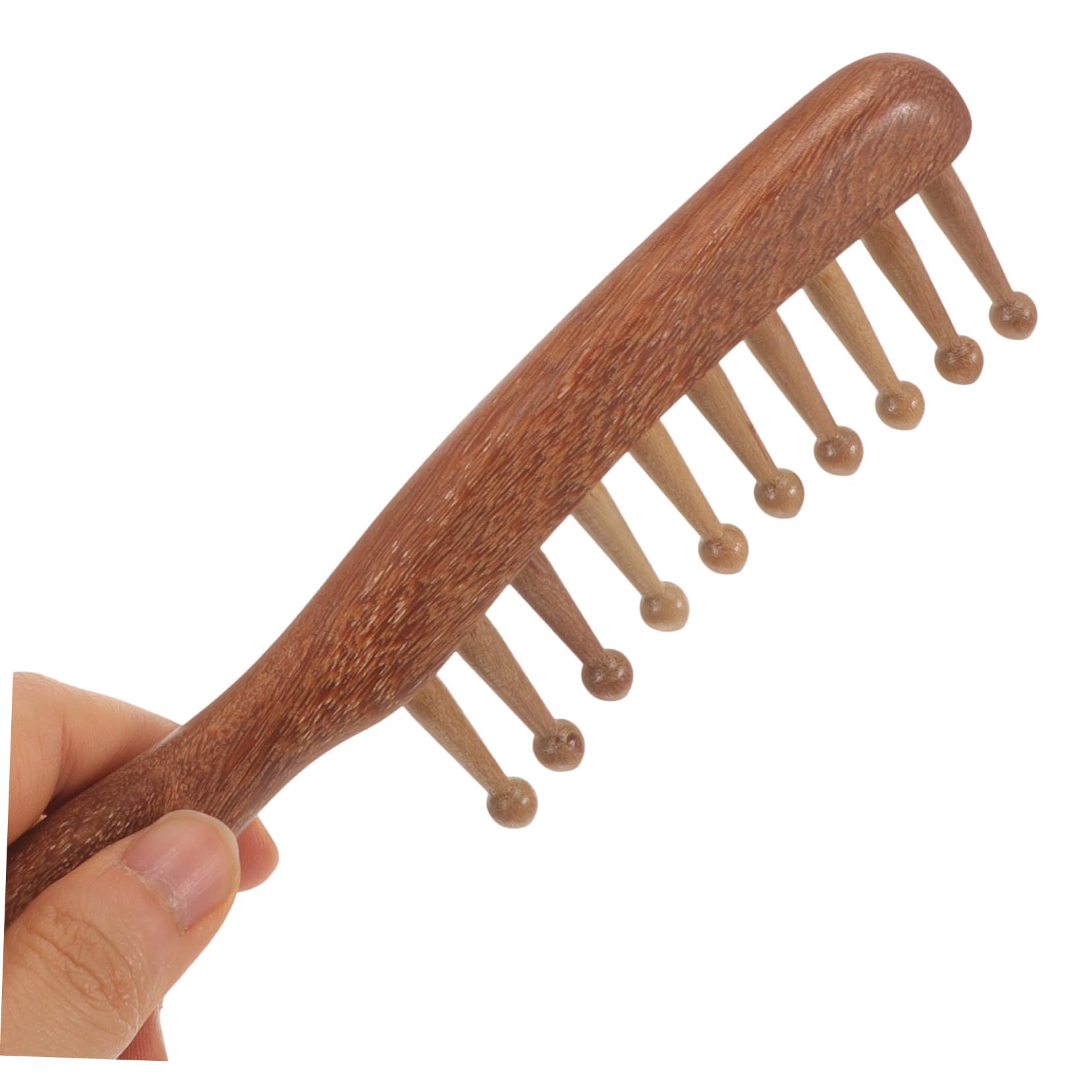 Healeved 5piezas Peine Sándalo Para Mujeres Mango Ergonómico Peine De Masaje Para Cabelludo Elegante y Duradero