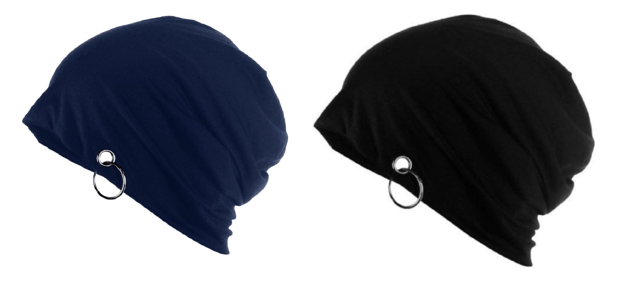 Unisex Cotton Slouchy Beanie (Pack of 2)
