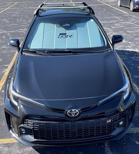Toyota GR Corolla Windshield Sun Shade, Custom Fit UV Protector, Model PTQ24-02230