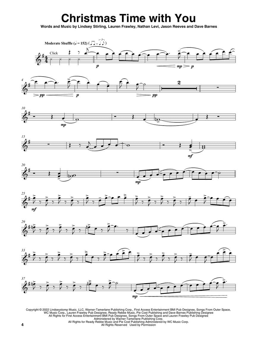 Lindsey Stirling - Snow Waltz: Violin Play-Along Volume 82