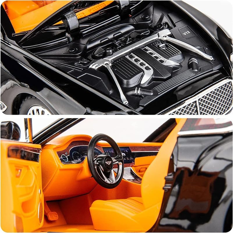 Image of Play Boy 1:24 Continental GT Model Diecast Metal Alloy Pullback Toy Vehicle with Openable Doors Light and Music Car for Kids (Multicolor)