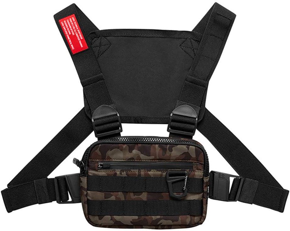 StyleloveFashion Chest Bags,Tracffy Shoulder Bag Front Pack Chest Rig Crossbody Bags Backpack, Outdoor Streetwear Strap Vest Chest BagsSport Chest Pocket Bag
