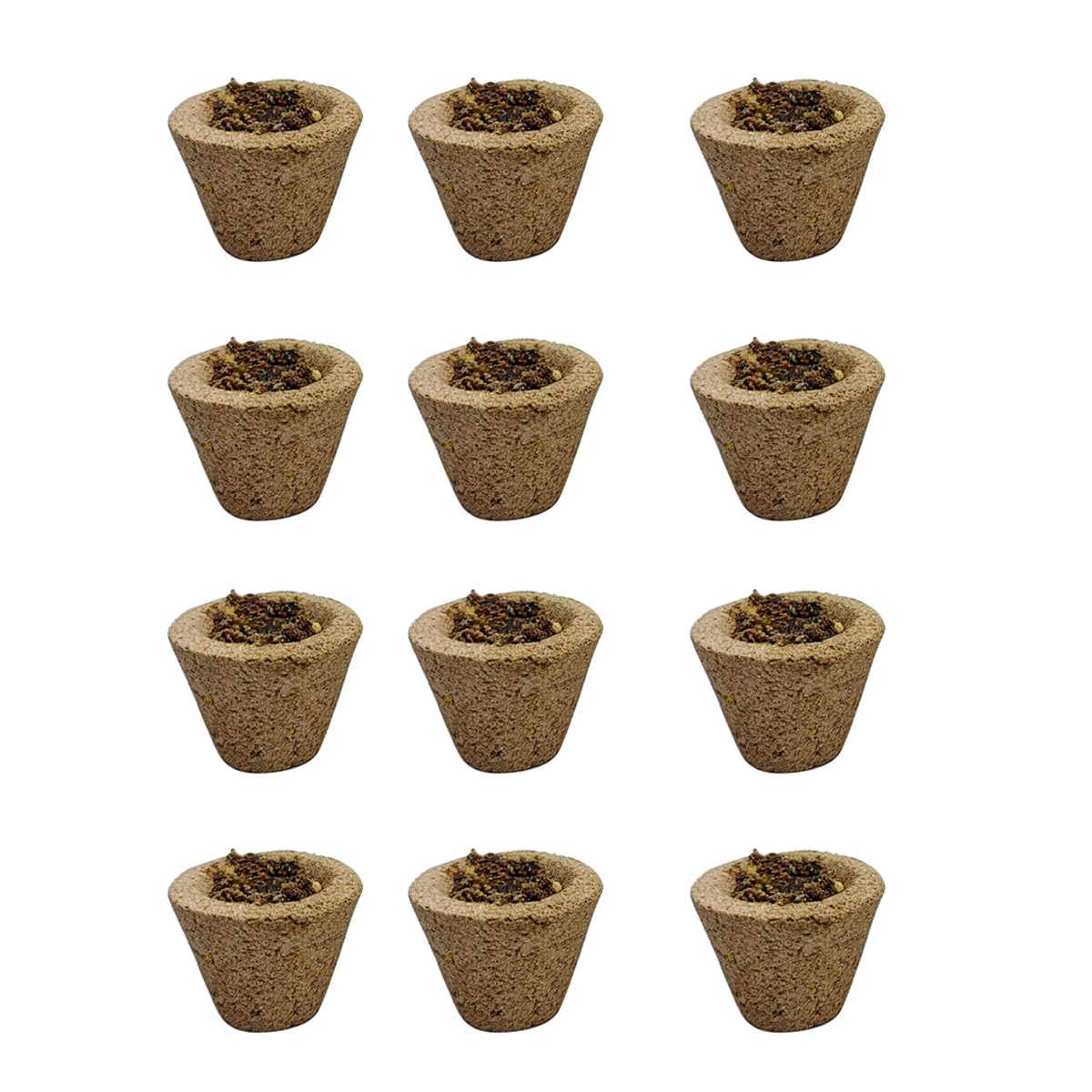 Verceys Cow Dung Organic Hawan 12 pcs Dhoop Cups/Sambrani Dhoop Cups for Pooja, Made with Desi Cow Dung, LOH ban, tagar, Motha, jatamasi, Cardamom, Guggul, Rose, Tulsi, Neem, Sandal, Cloves