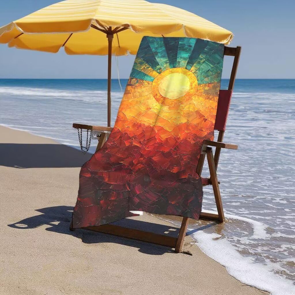 Telo Mare XXL 220x100cm/35x70cm, 2 Set Telo Mare Microfibra Sole Asciugamano Palestra Uomo, Antisabbia, Leggero, Asciugatura Rapida, Teli da Spiaggia Grandi Accessori per Camping Natation Yoga C-93