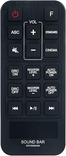COV33552428 Control remoto de repuesto aplicable para barra de sonido LG SH2 SPH2B-P SH3B LAC553B SPH3B-W S45A1-D Sistema de barra de sonido