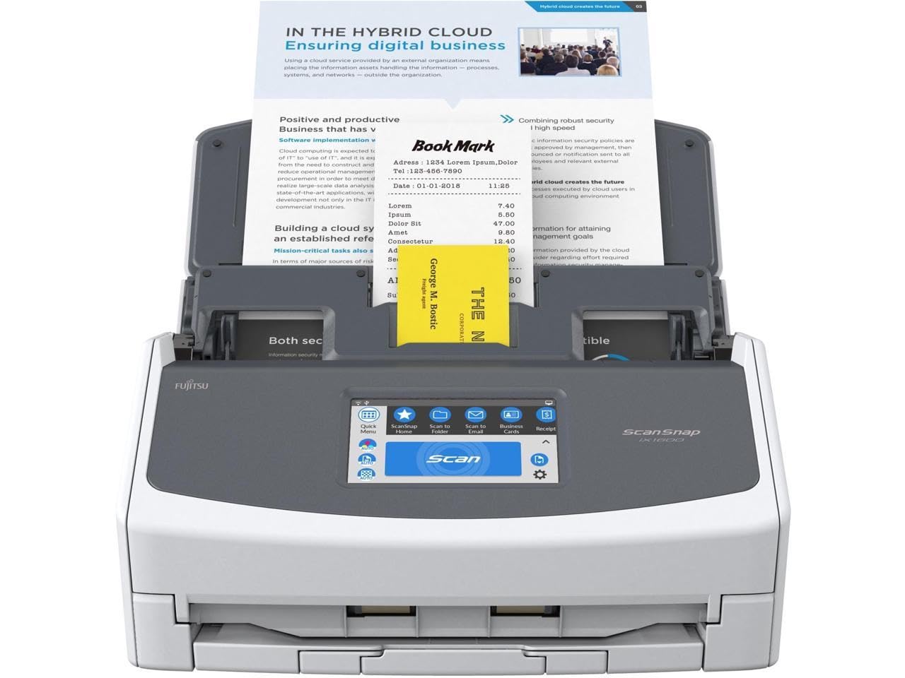 Amazon.com: Fujitsu ScanSnap iX1600 ADF Scanner - 600 dpi