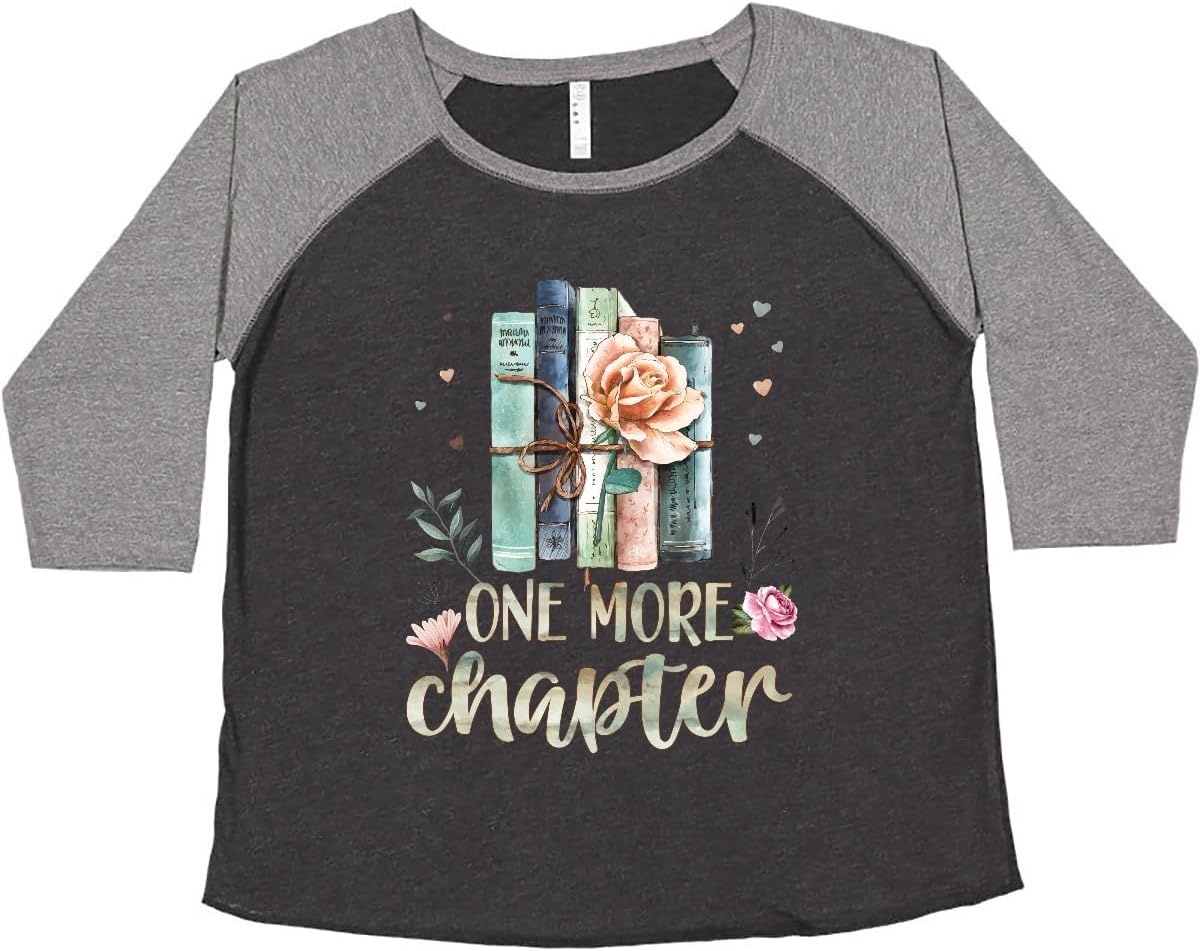 inktastic 1 More Chapter Book Lover Reading Women's Plus Size T-Shirt