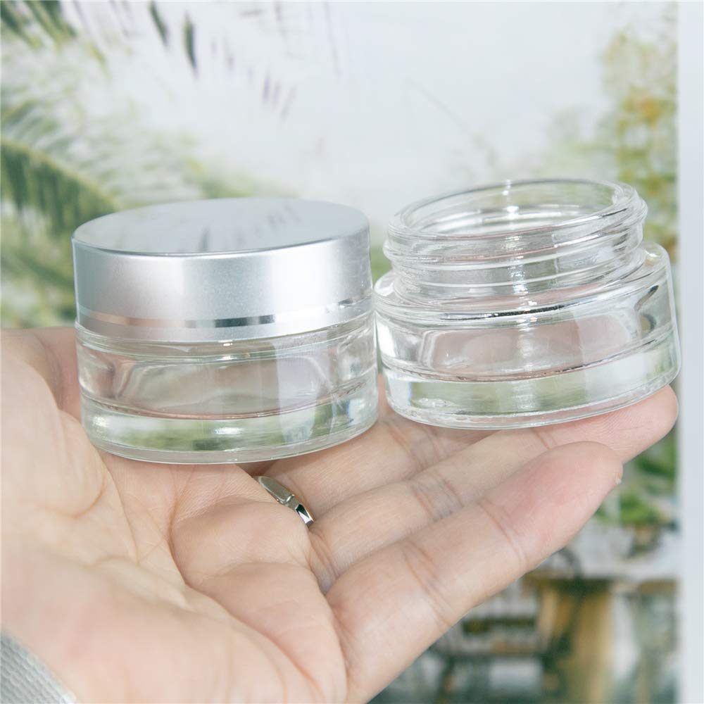 シルバー化粧品クリームボトル小新品未使用品の空ケース⚜️✨✨✨