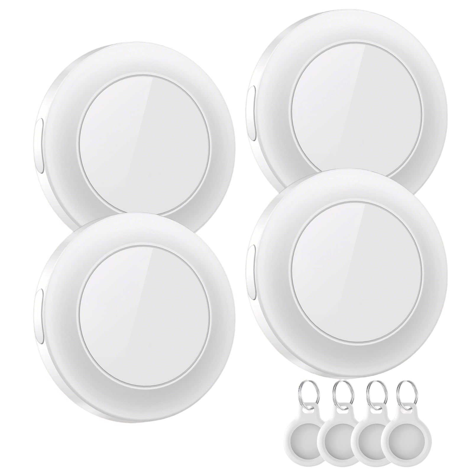 Air Tracker Tags-2 Pack, Item Locator Compatible With Apple (IOS Only) Replaceable Battery, Item Finder For Keys,Luggage,Suitcase etc, IP67 Waterproof Smart Tracker Air Trackers with Holder Keychain — view 9