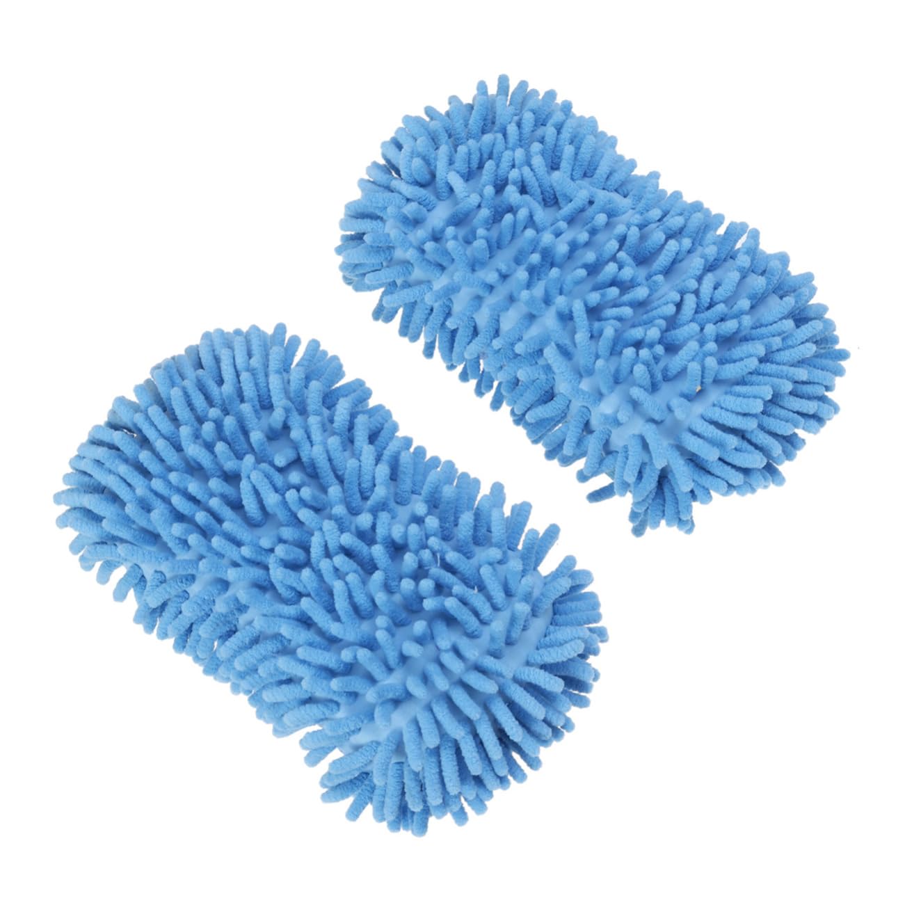 Gatuida 6piezas Guantes De Limpieza De Auto De Microfibra Chenille De Color Azul para Cuidado De Vehículos Sin Rayones Absorbentes y Multifuncionales