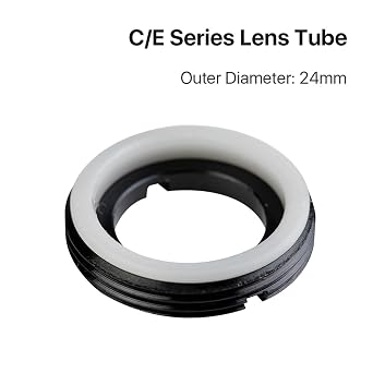 CO2 Lens Tube Outer Diameter 24mm for Lens Dia.20mm FL50.8/63.5/101.6MM for CO2 Laser Cutting Machine
