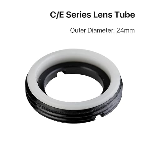 CO2 Lens Tube Outer Diameter 24mm for Lens Dia.20mm FL50.8/63.5/101.6MM for CO2 Laser Cutting Machine