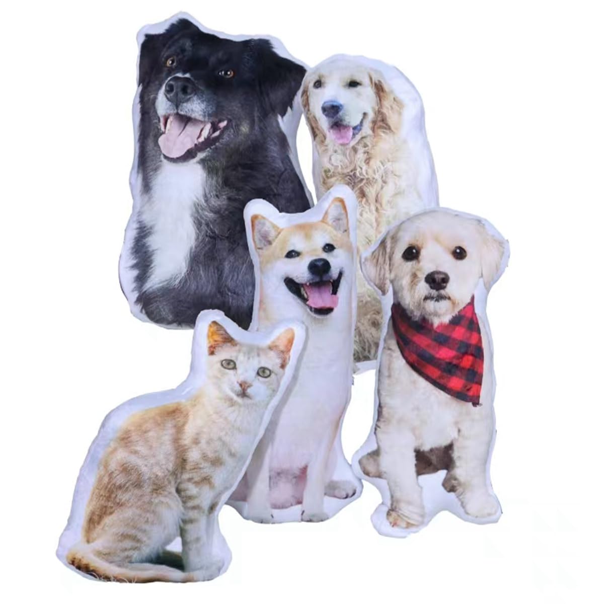 MORRIX Custom Pet Pillow Custom Dog Pillow Custom Cat Pillow Pet Loss Gift Pet Memorial Pillow, 4inches, Full Body