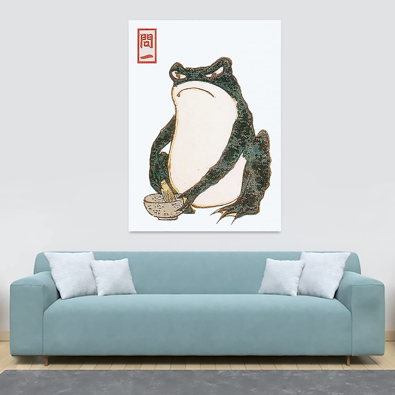 Amazon.com: Vintage Angry Frog - Japanese Art by Matsumoto Hoji
