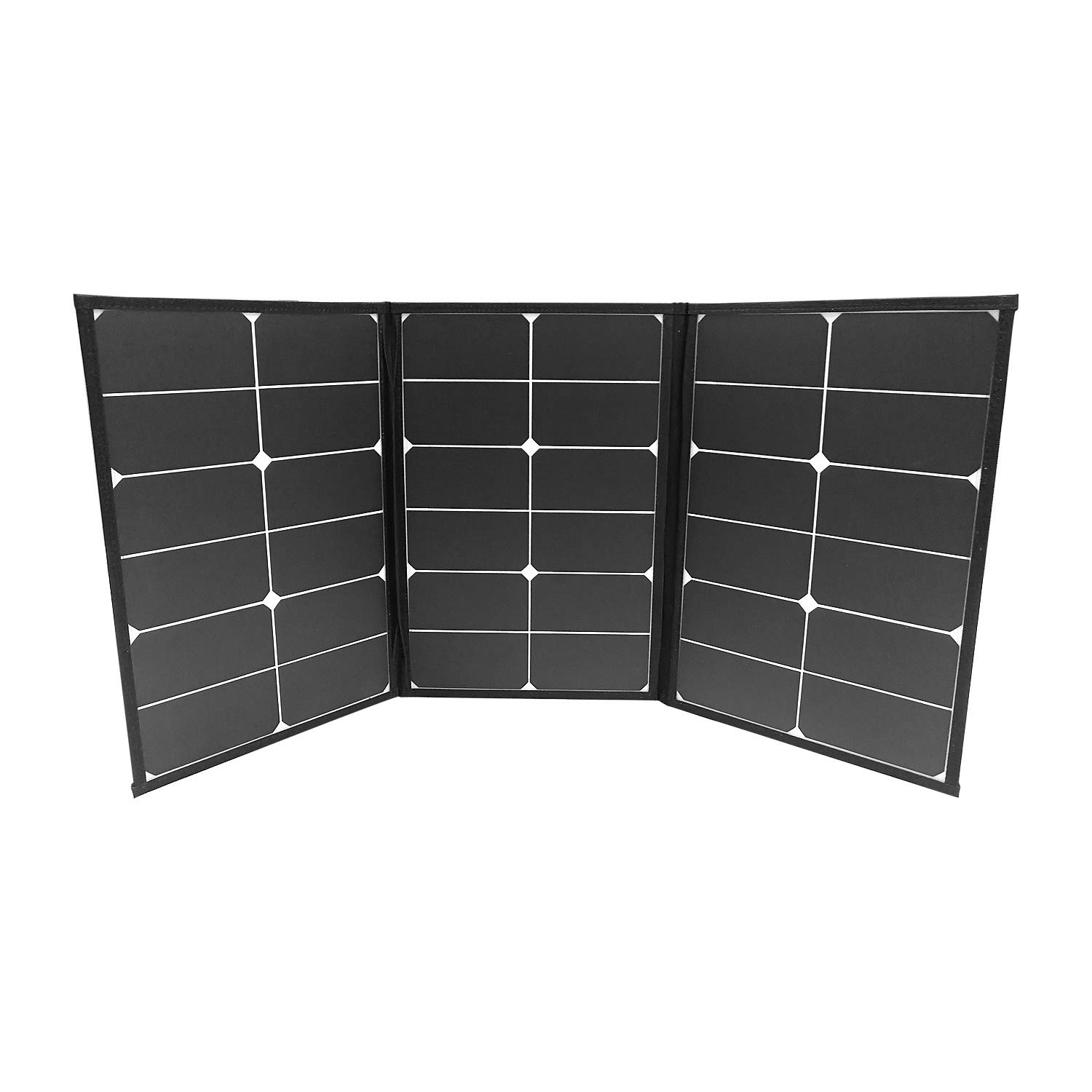 Litionite Arun 65W Panel solar portátil y plegable con soporte inclinado - Conexión DC - Cargador para Power bank/Batería externa/Generador eléctrico y para otros dispositivos con entrada DC