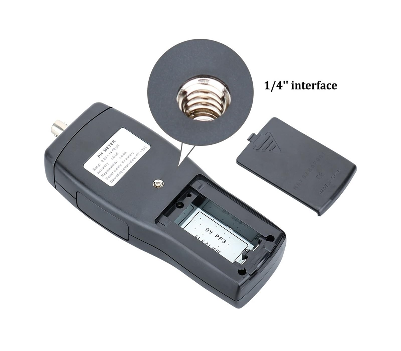 Feuchtigkeitsmesser, Digitales PH-Meter, Bereich 0,00 ~ 14, pH, Boden-PH-Tester, Aquarium-Poolwasser, Flüssigkeits-PH-Säuremessgerät, LCD-, AS218 für Garten, Bauernhof