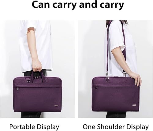 Miniatura 6 de Voova Bolsa para laptop con correa para el hombro, funda impermeable para laptop