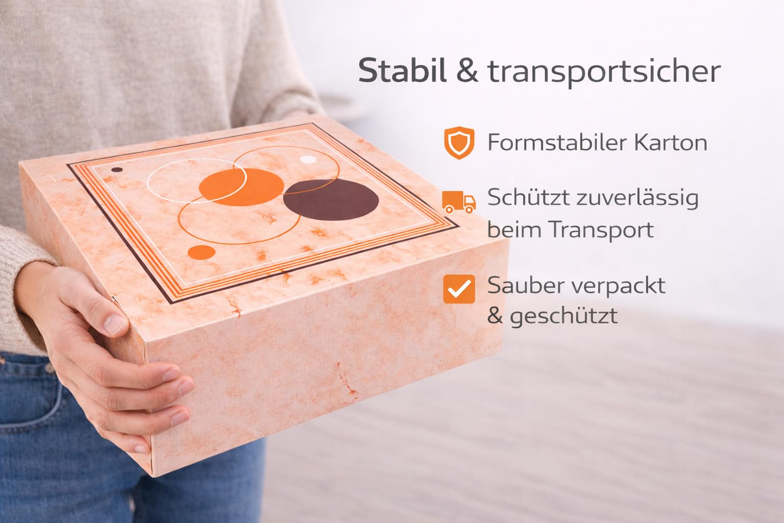 50 Tortenkarton Orange 32x32x11 cm – Tortenbox/Kuchenbox aus Karton – Tortenverpackung für sicheren Transport – Kuchentransportkarton & Kuchenschachtel für Kuchen & Torten
